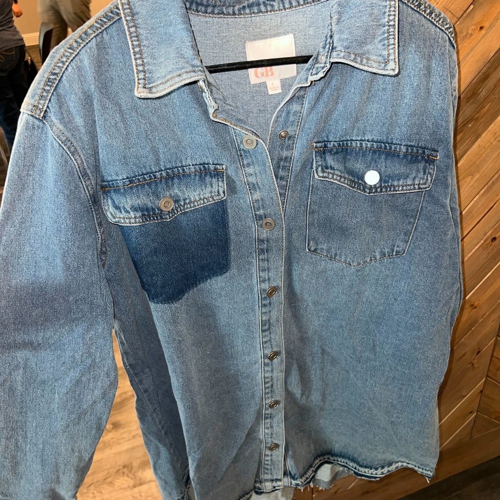 Giani Bini Denim Button Down Dress